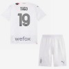 Conjunto (Camiseta+Pantalón Corto) AC Milan Theo 19 Segunda Equipación 23-24 - Niño